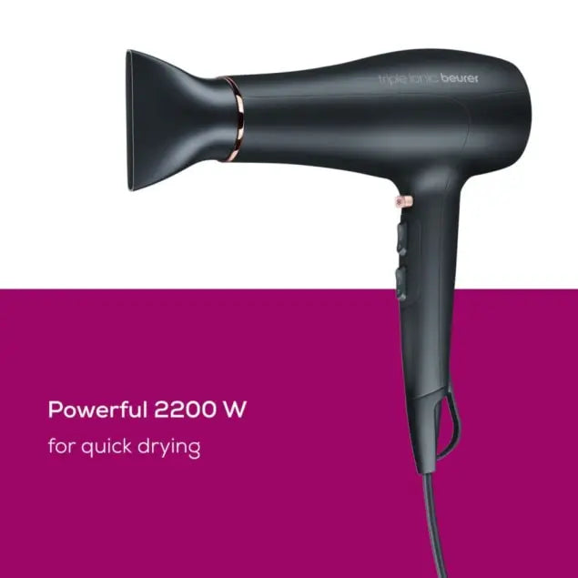 Beurer HC 50 Hair Dryer 2200W Ionic Technology & Shine