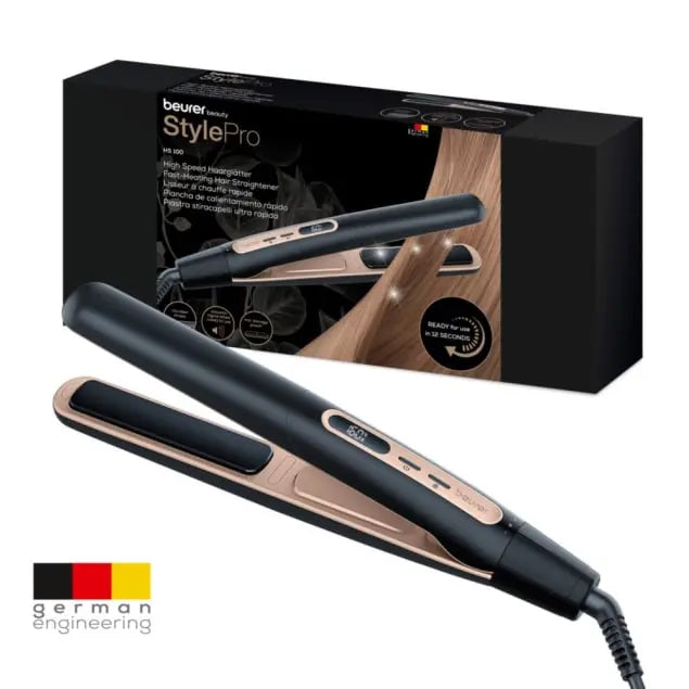 Beurer HS 80 Hair Straightener Ionic Technology & Titanium Plates