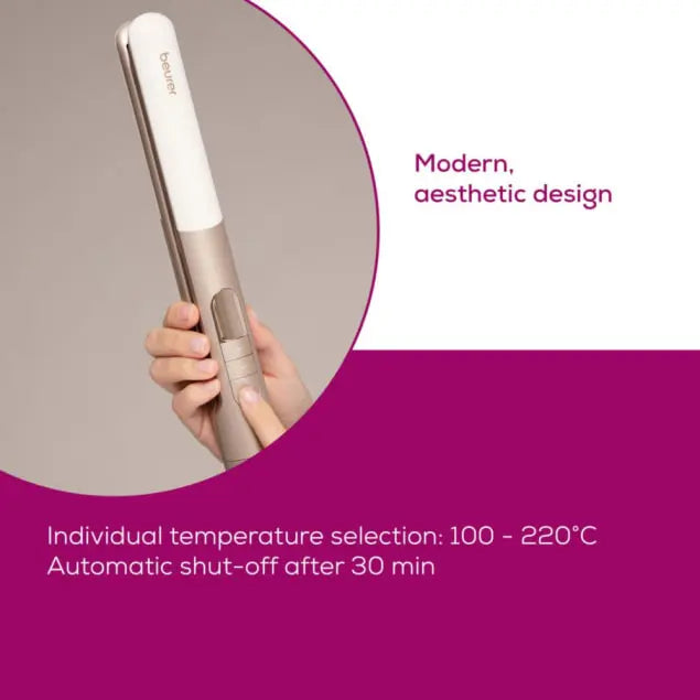 Beurer Hair Straightener - Ceramic Ion Technology 100-220°C