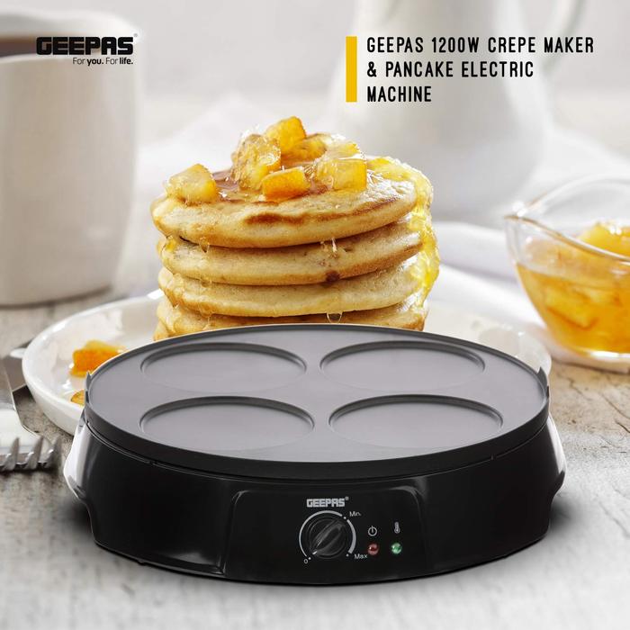 Geepas Crepe Maker , 1200 Watt Geepas Crepe Maker , 1200 Watt