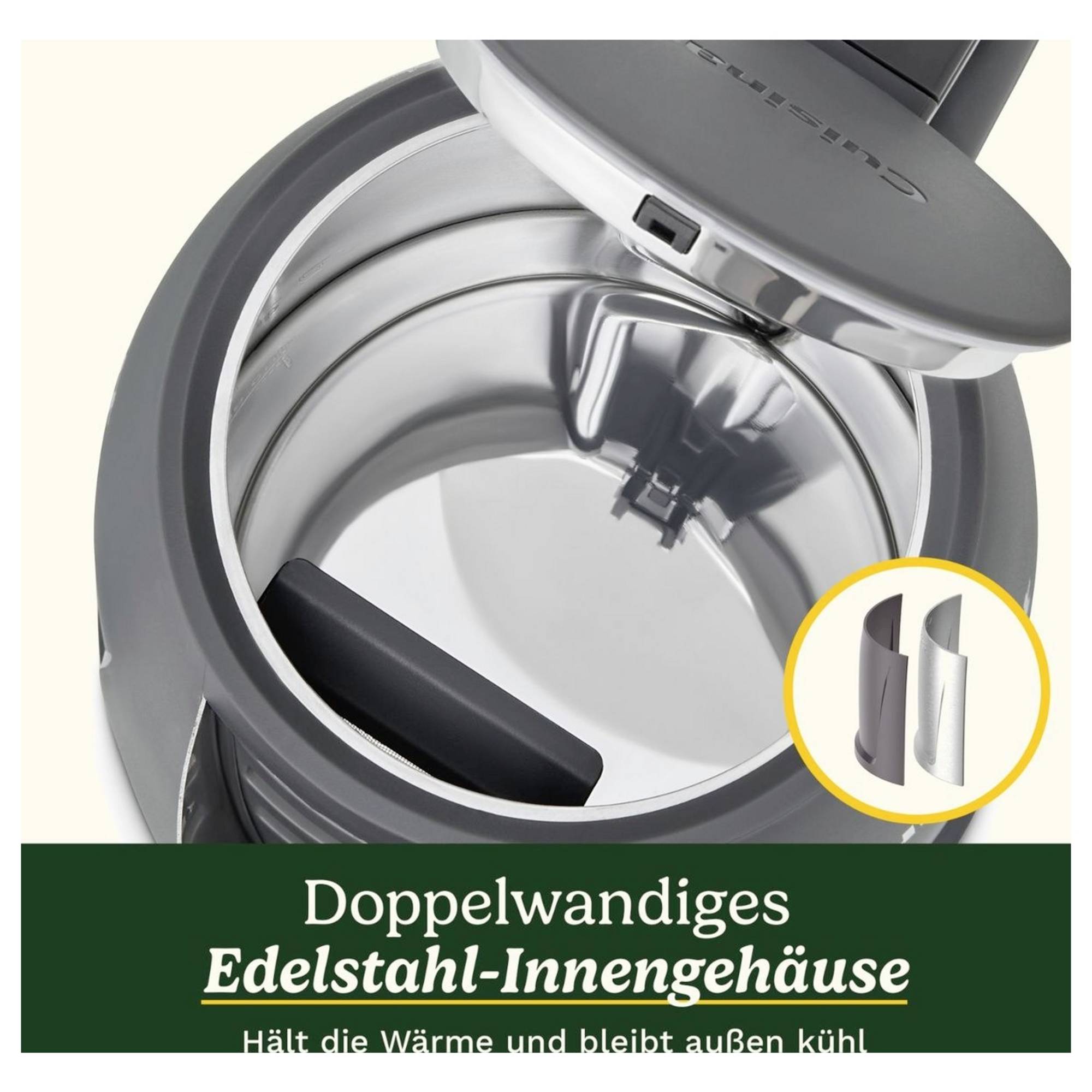 Cuisinart Kettle Vbl Plastic Double Walled 1.5L