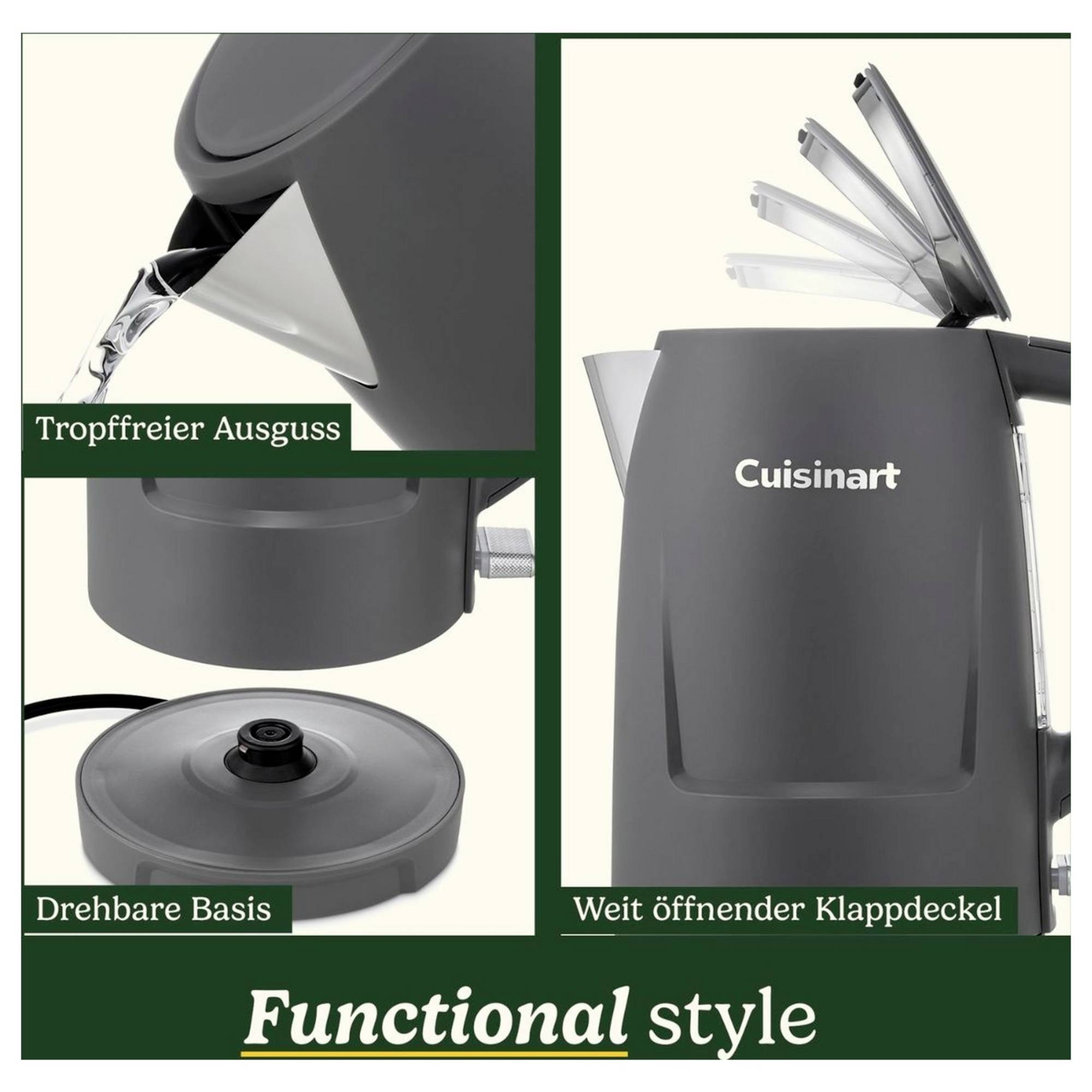 Cuisinart Kettle Vbl Plastic Double Walled 1.5L