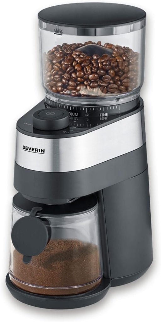 Severin Coffee Grinder For Balanced Grinding, 30 Grind Settings, Removable Bean Container140w
