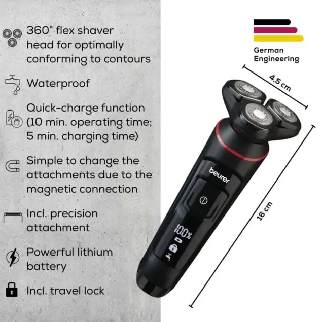 Beurer - Mn8x Men Care Waterproof Shaver