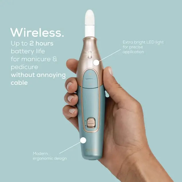 Beurer MP84 Cordless Rechargeable Deluxe Manicure Pedicure Set with 10 Attachments