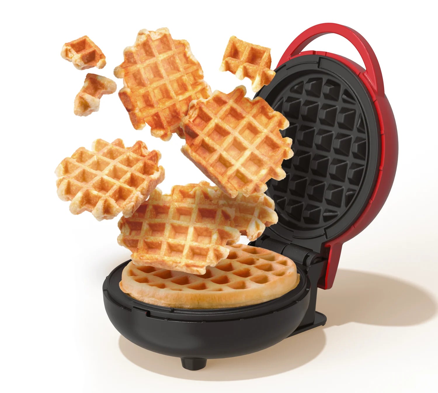 Nutricook Mini Waffle Maker 10cm Healthy Ceramic Coating for Belgian