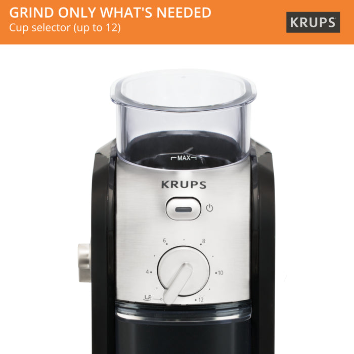 KRUPS GVX231 Expert Burr Grinder / Black