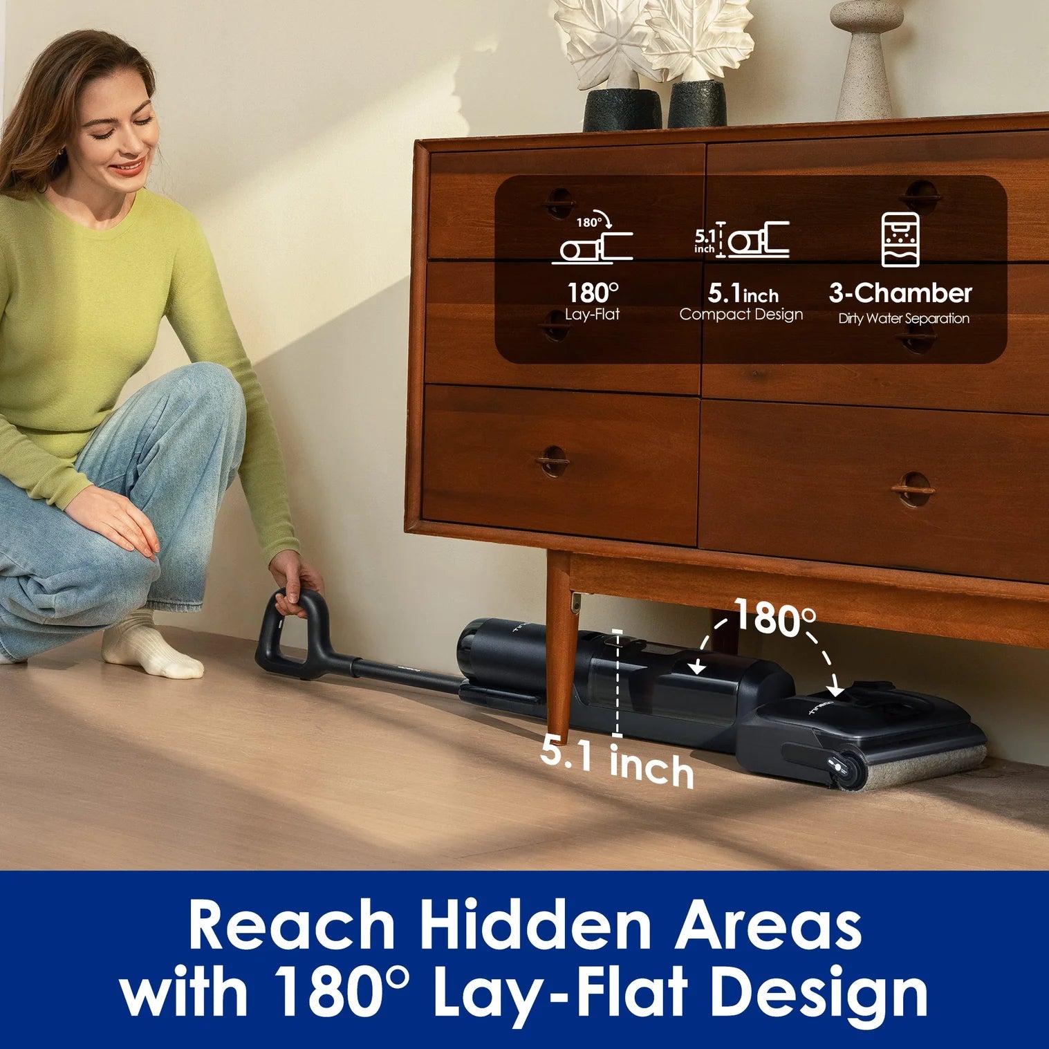 Tineco Floor ONE S7 Stretch Cordless Wet Dry Vacuum Clean