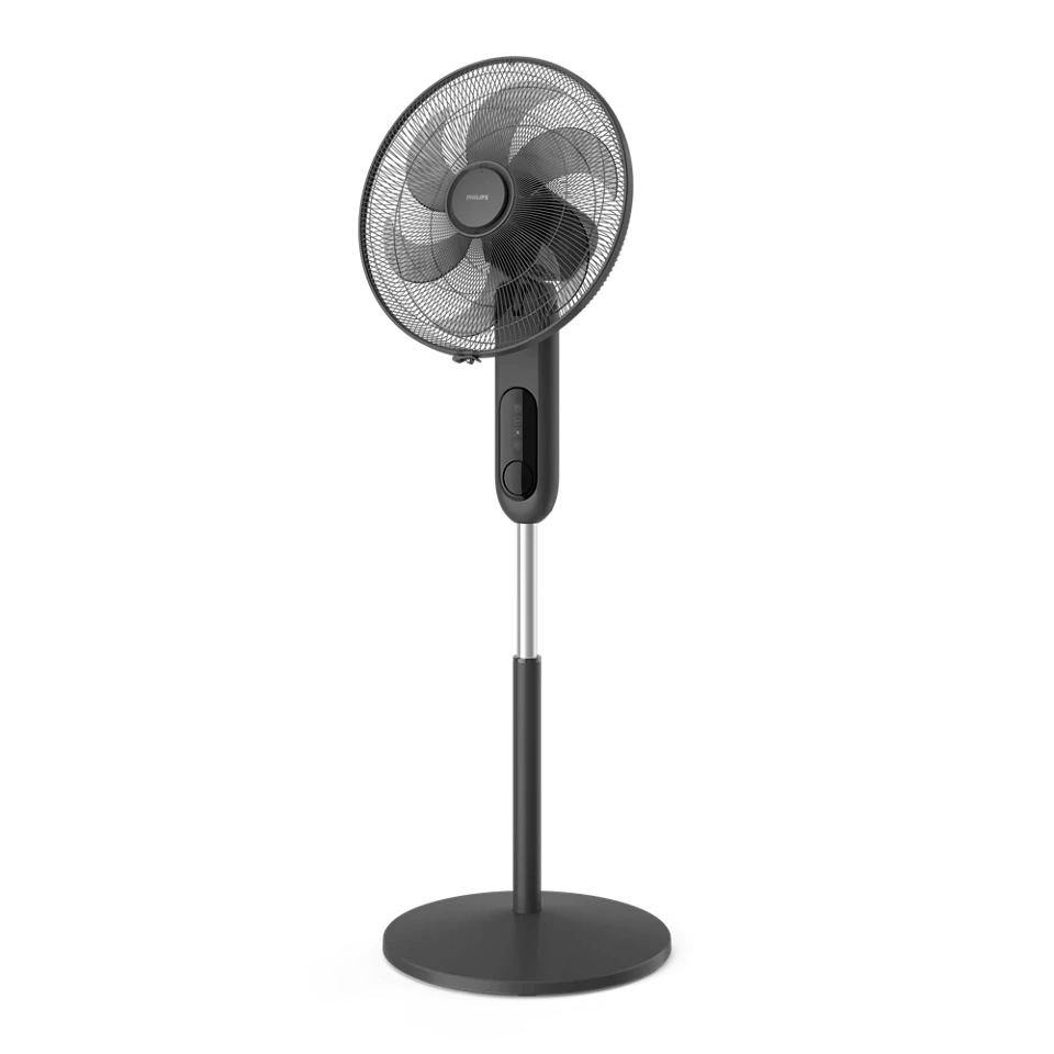Philips Fan Pedestal Type, 53 W, 5 Blades, 3 Speeds Black