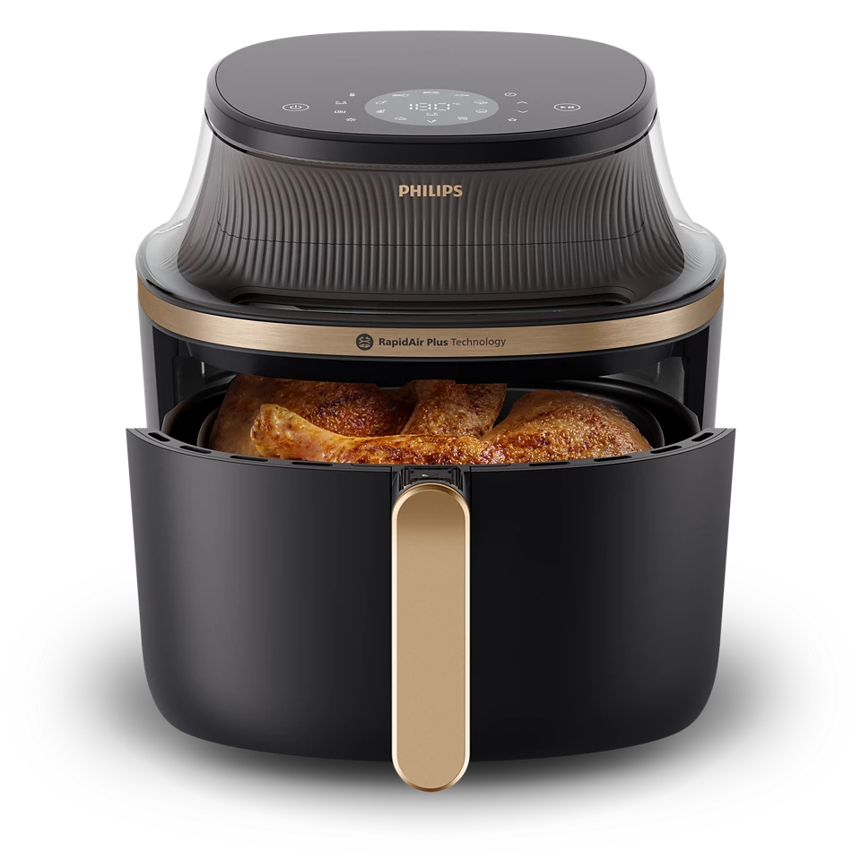 Philips Air Fryer -Black 3000 Series,6.2L,12 Preset Functions