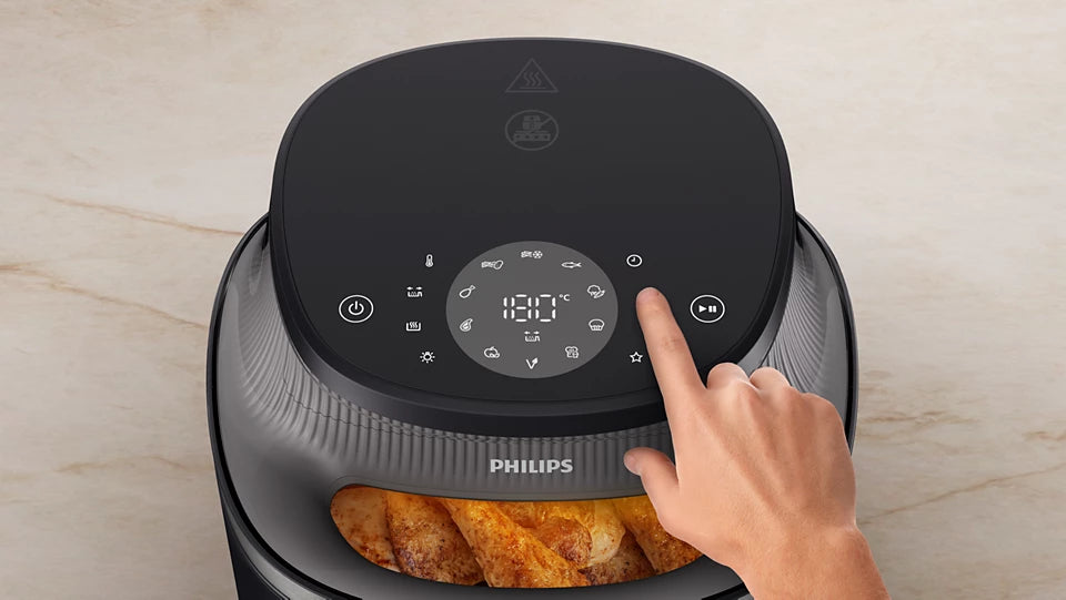 Philips Air Fryer -Black 3000 Series,6.2L,12 Preset Functions