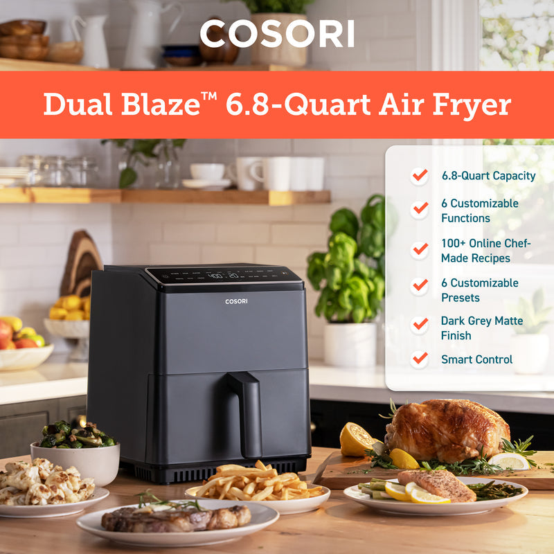 COSORI Dual Blaze Smart WiF Air Fryer, 6.4L