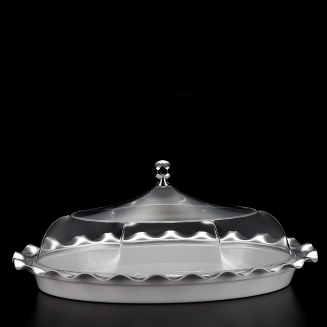 Vague Acrylic Oval Serving Tray - Whole and All