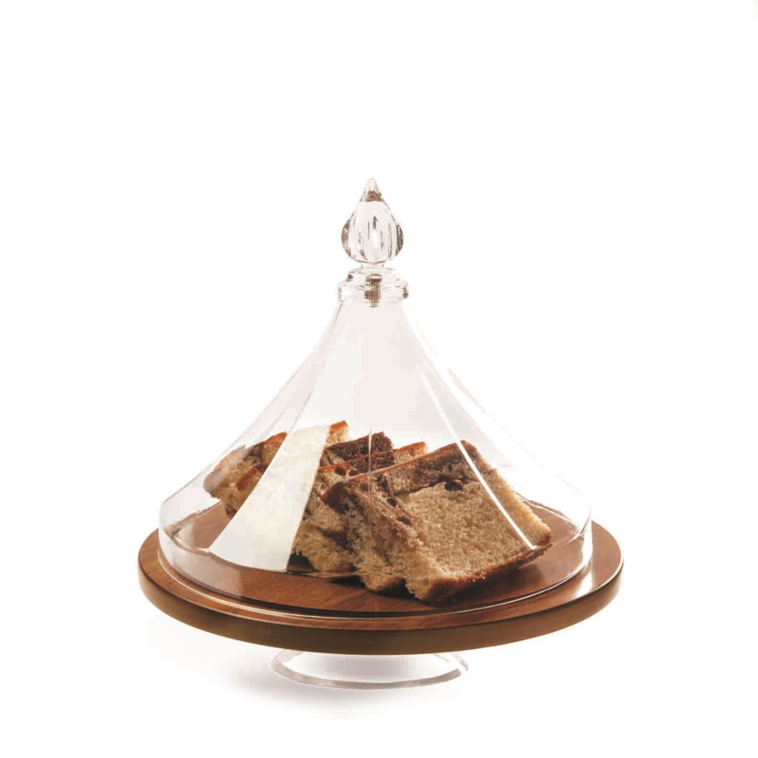 Vague Round Wooden Cake Set Pearl - Whole and All