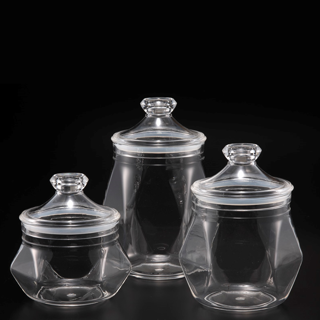 Vague Acrylic Diamond Transparent Jar - Whole and All