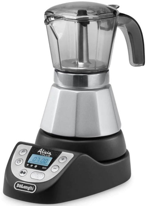 DeLonghi EMKP 42.B Electric Moka Pot 4 Cups Coffee Maker (Black، Silver)