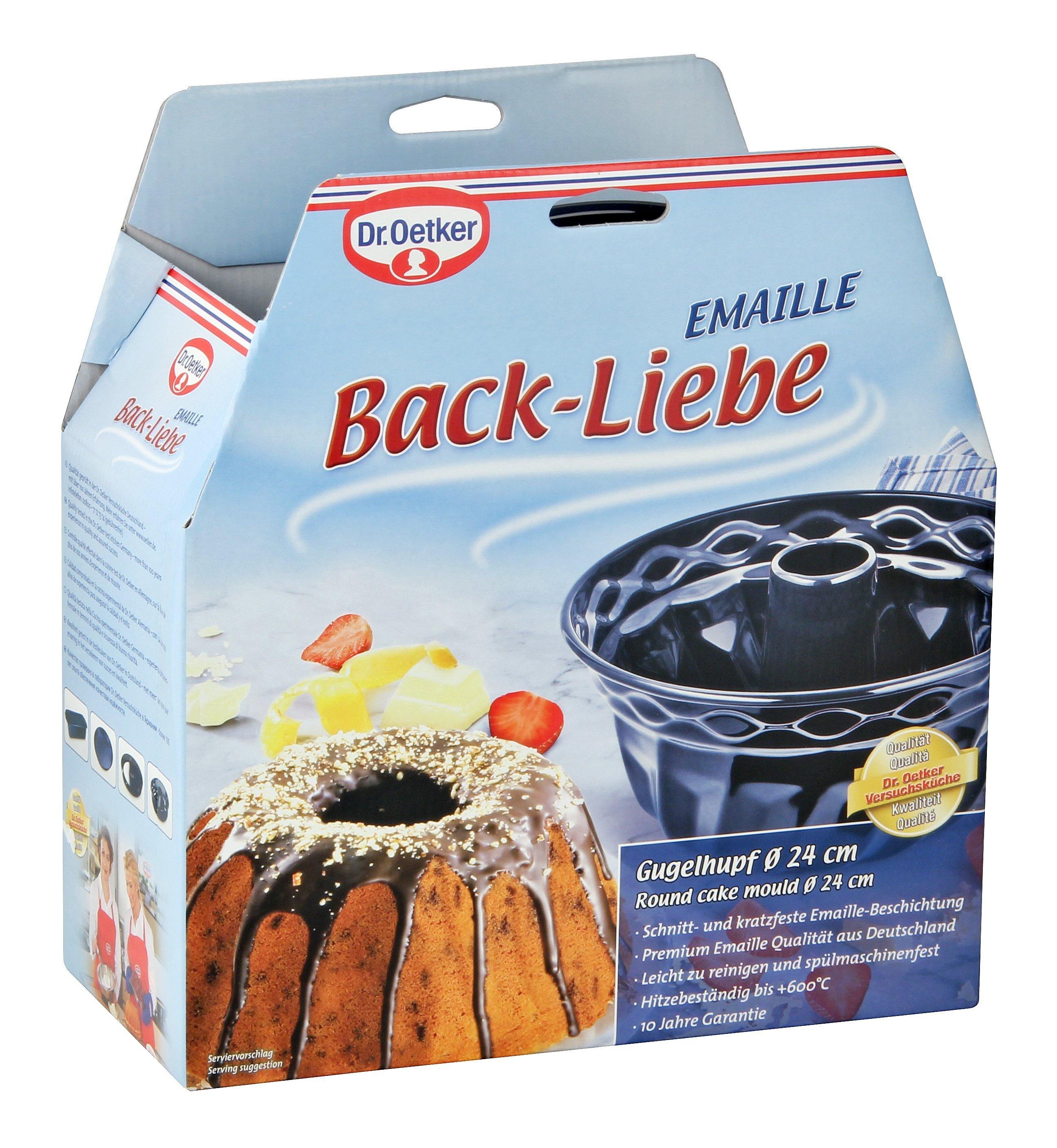 Dr. Oetker "Back-Liebe Emaille" Bundt Cake Mould, Blue, 24X12 Cm - Whole and All
