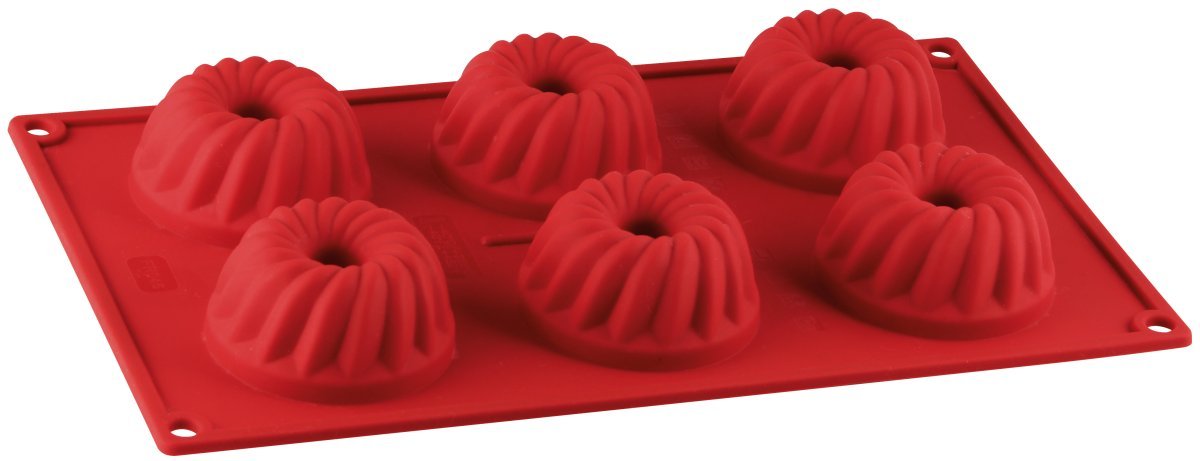 Dr.Oetker "Flexxible Love" Silicone Round Cake Mould Mini, Red