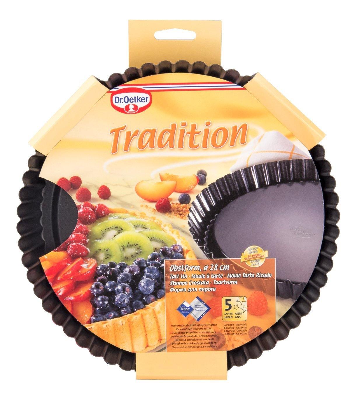 Dr. Oetker  "Tradition" Non-Stick Bakeware Flan Tin - Whole and All