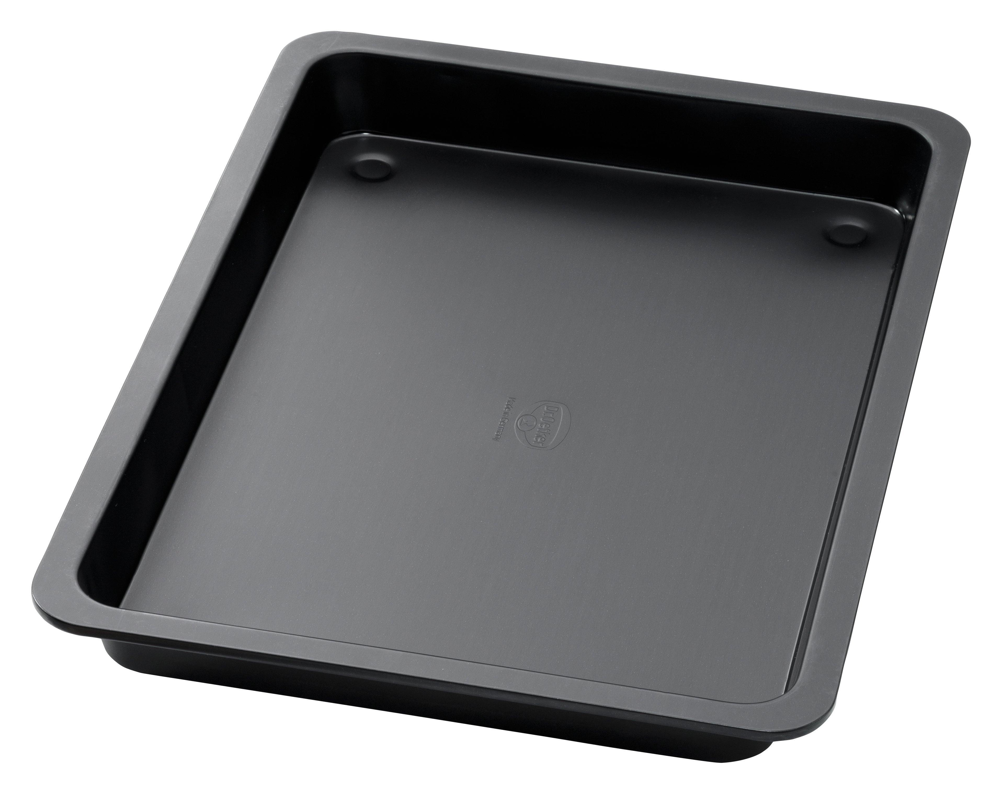 Dr. Oetker "Tradition" Baking Tray With Extra High Rim, Grey/Black, 42X29X4 Cm - Whole and All