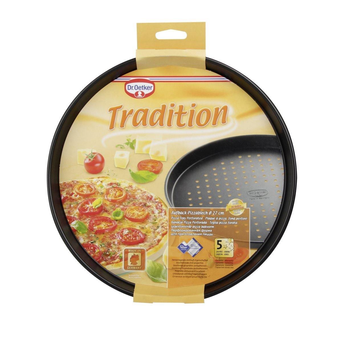Dr. Oetker "Tradition" Perforated Pizza Pan - Whole and All