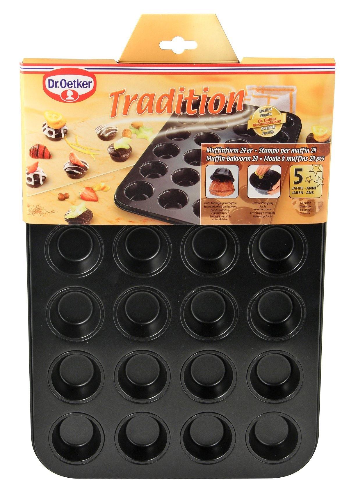 Dr. Oetker "Tradition" 24-Piece Non-Stick Bakeware Muffin Tin - Whole and All