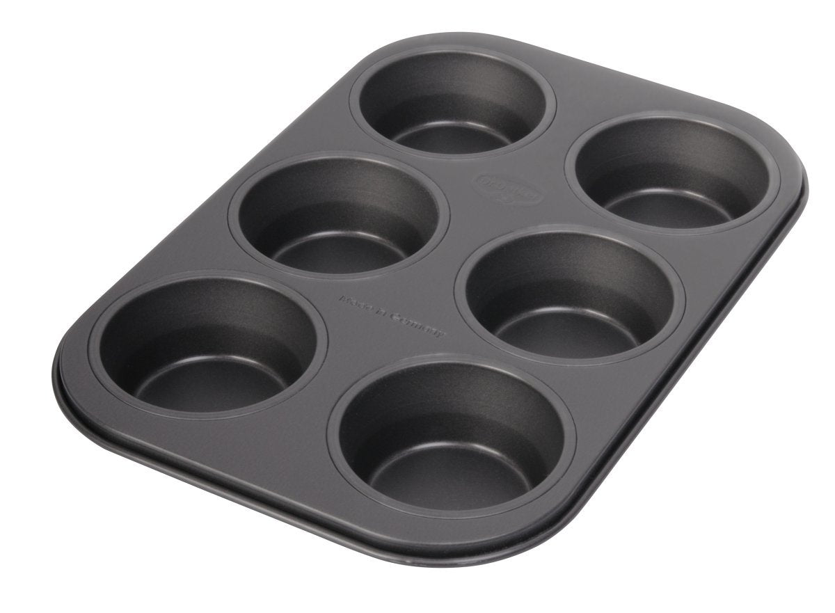 Dr.Oetker "Tradition" Muffin Tin 6 Cups, Black