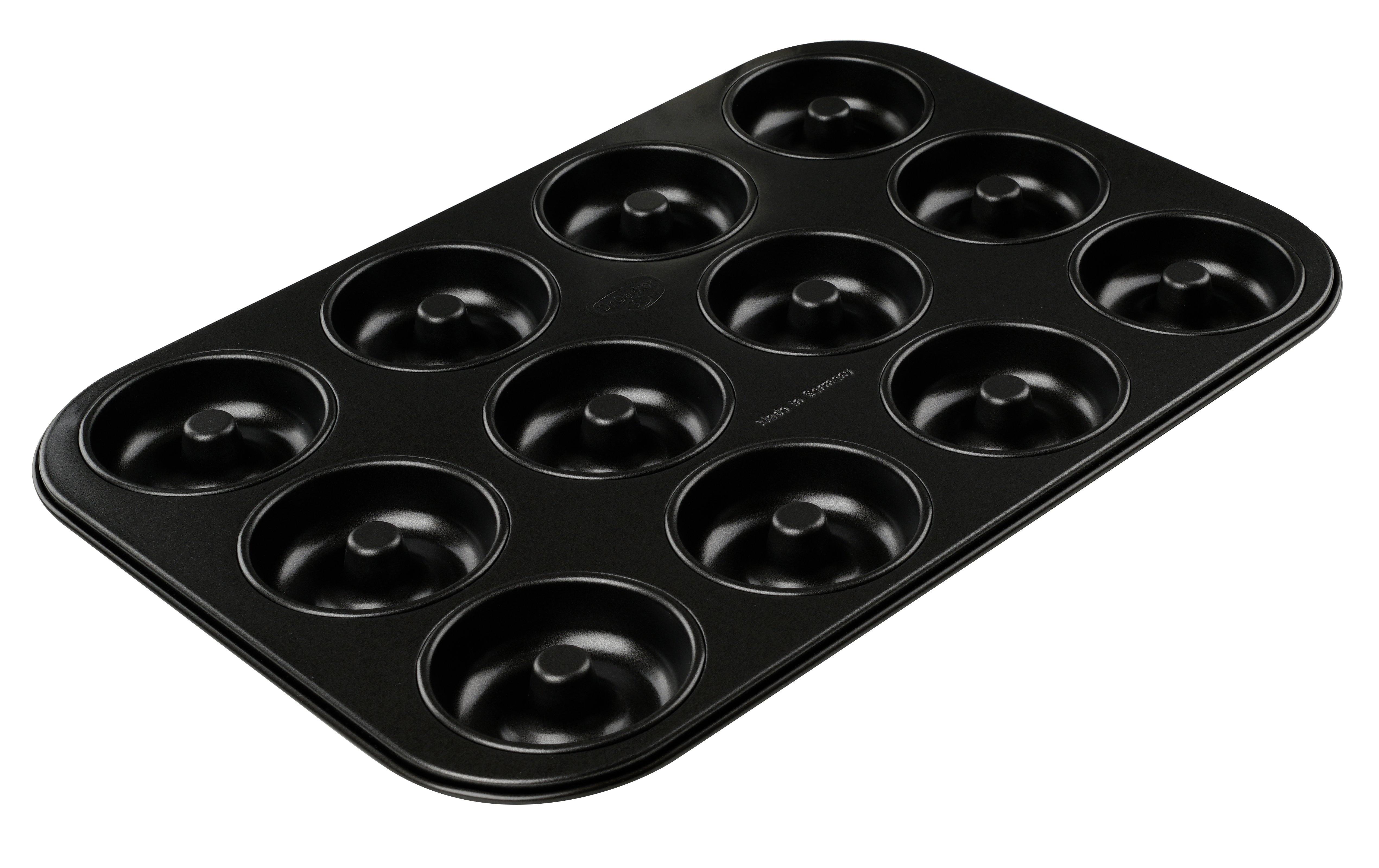 Dr. Oetker "Tradition" Donut Baking Tin, 12 Cups, Black, 26.5X38.5X2.4 Cm - Whole and All