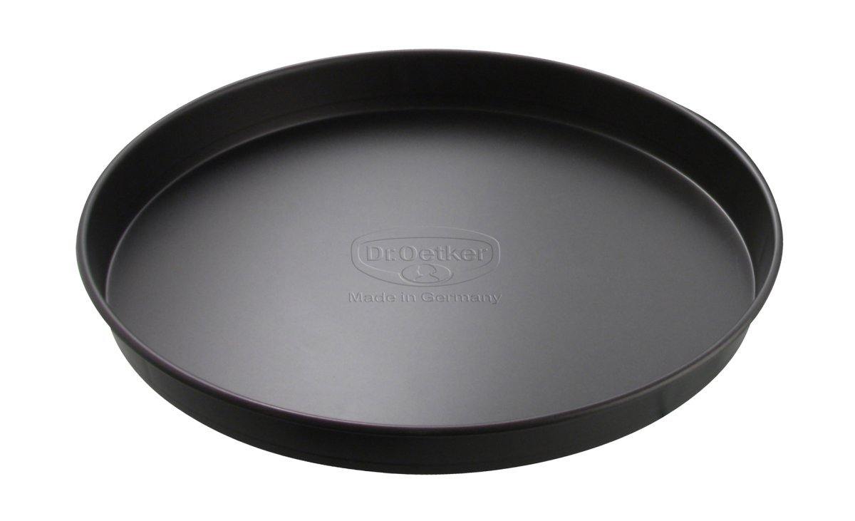 Dr. Oetker "Tradition" Pizza-/ Baking Tray, Black, Steel, 24X3 cm - Whole and All
