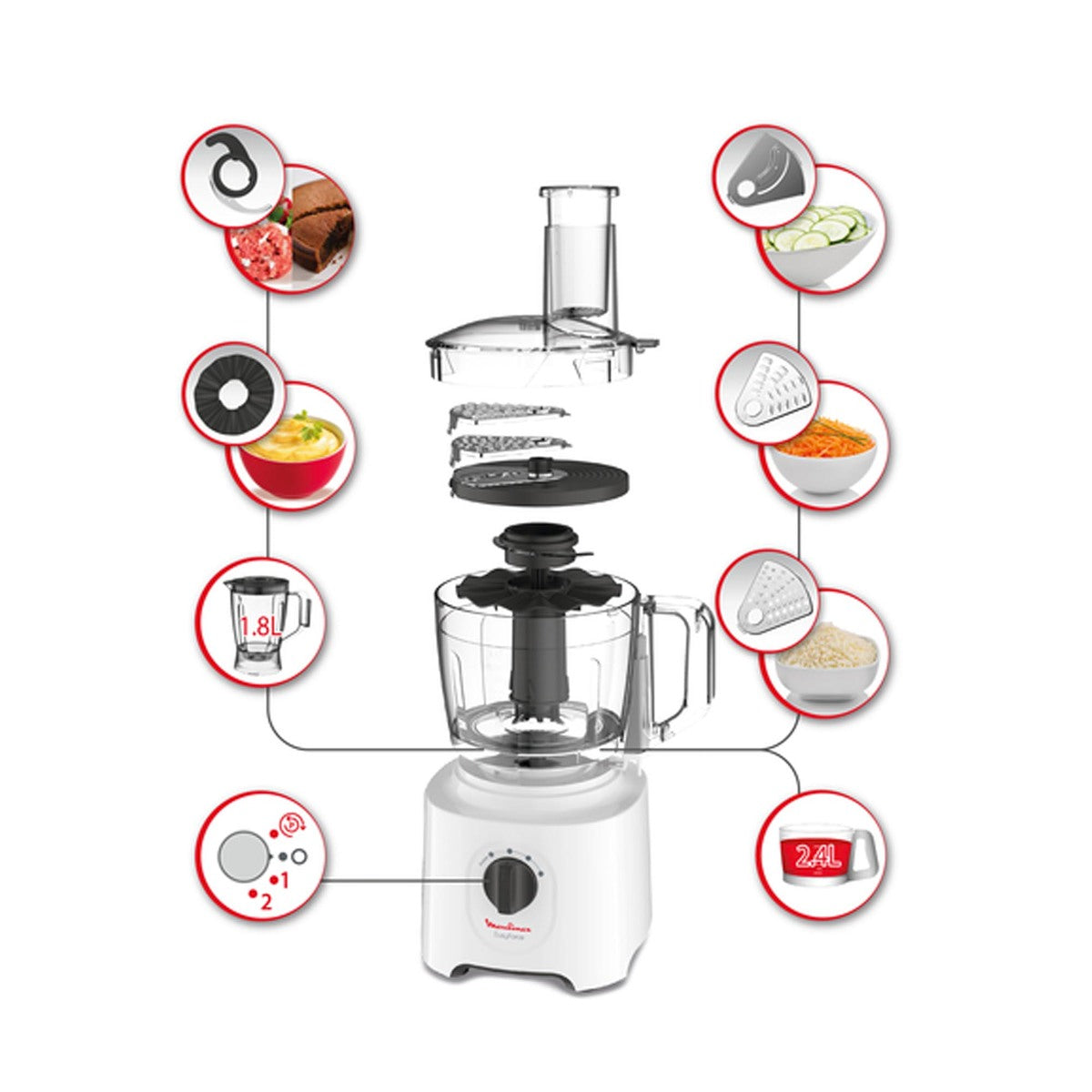 Shanyos Zambia - The moulinex food processor simplifies food prep so you  can spend less time chopping, dicing and slicing, and more time perfecting  each delicious, whole-food meal. Purchase online now