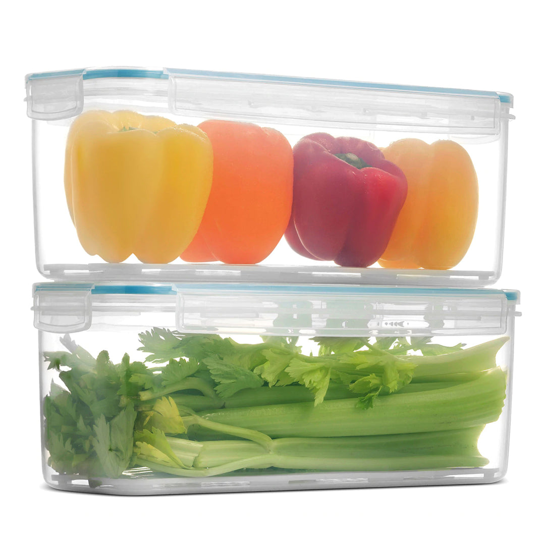 Komax Biokips Rectangular Food Storage Container With Strainer, 2.3 L - Whole and All
