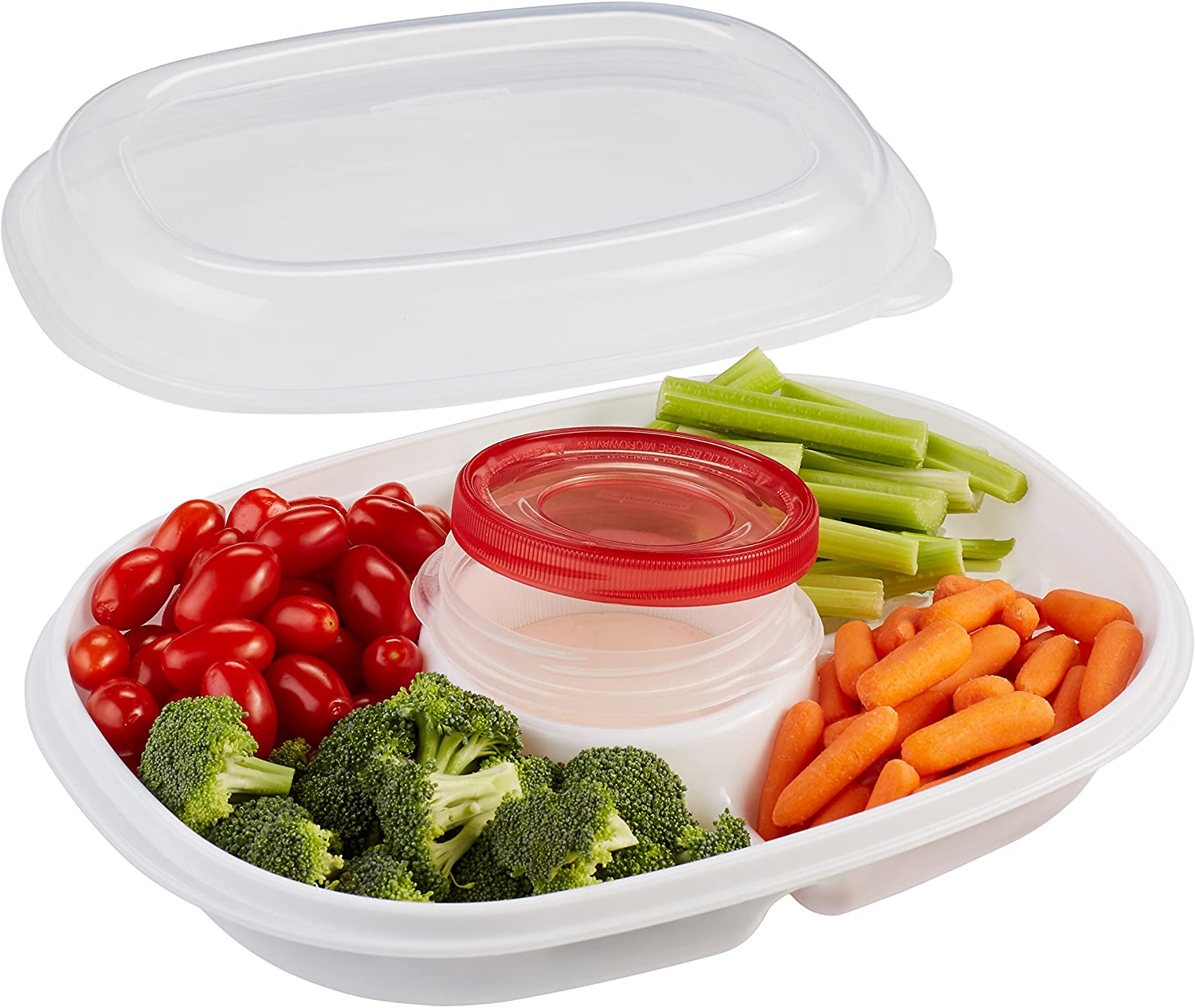 Rubbermaid Dedicated Storage Party Platter, 2.3 L - Whole and All
