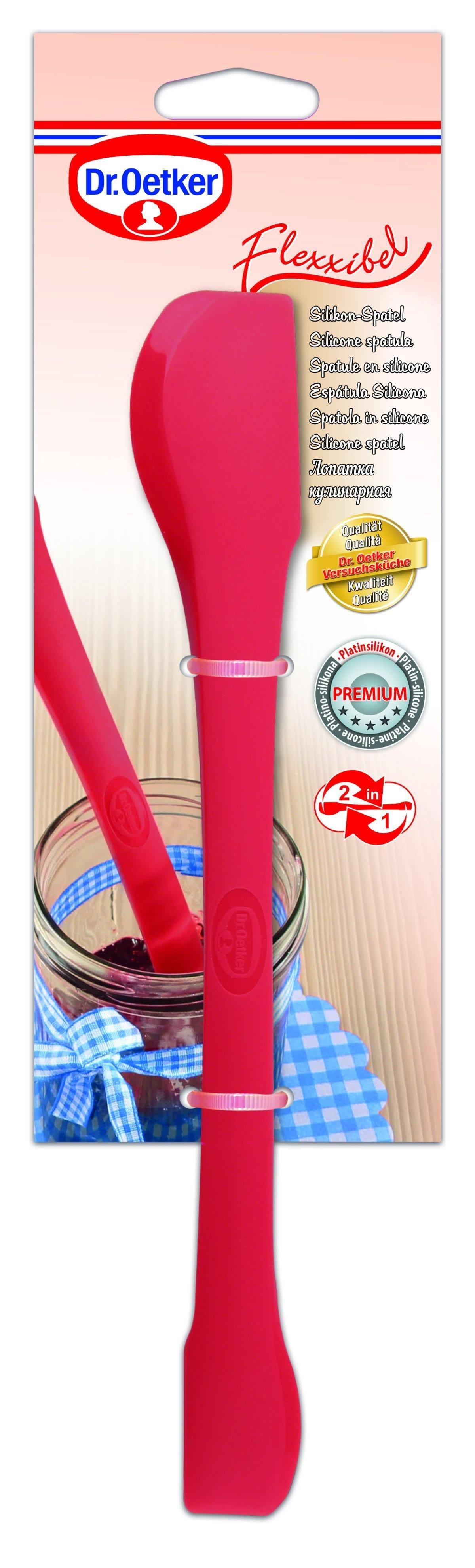 Dr. Oetker Spatula Flexxibel Of Silicone, Red, 27X4X2 cm - Whole and All