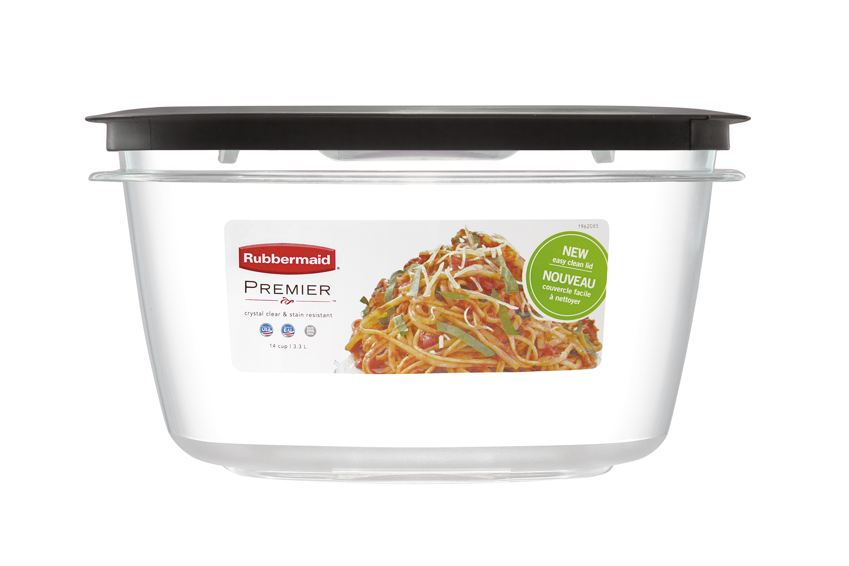 Rubbermaid Premier Easy Find Lids Food Storage Containers, 3.3 , Gray - Whole and All