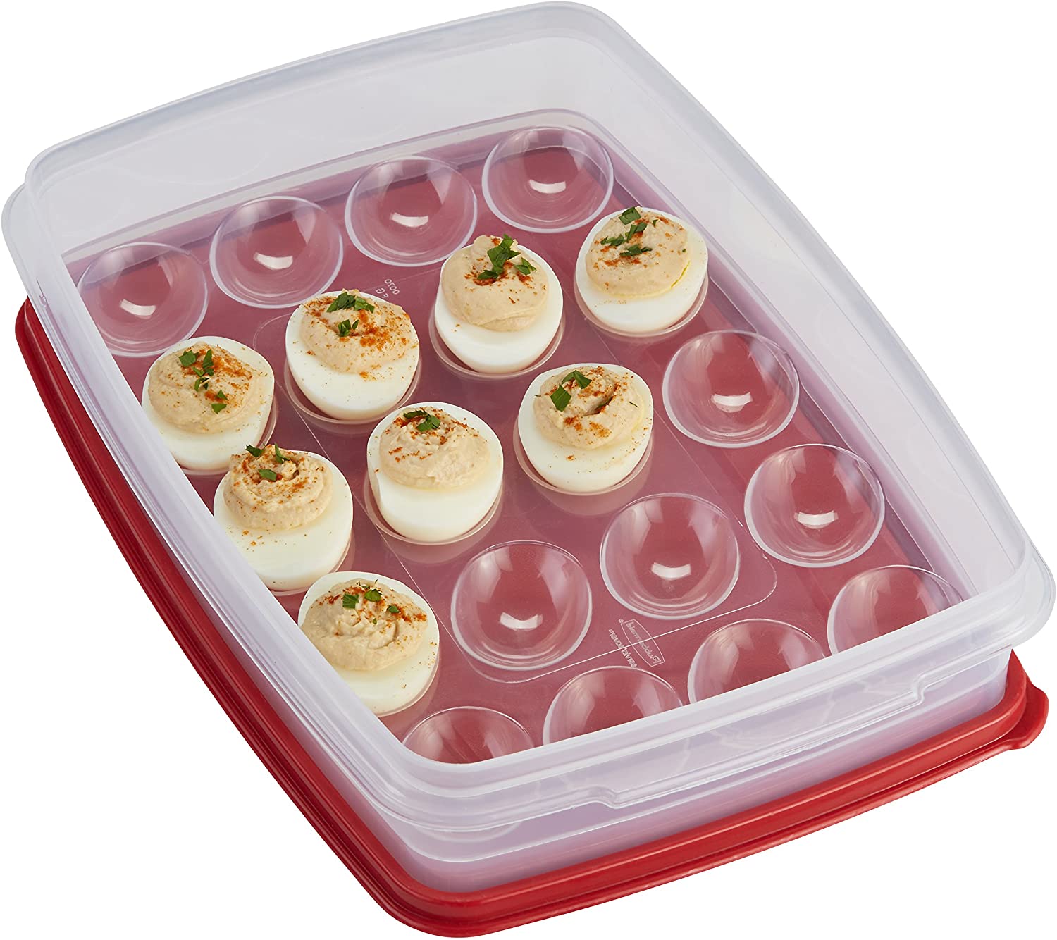 Rubbermaid Dedicated Storage Egg Keeper, Holds 20 Jumbo Eggs - Whole and All