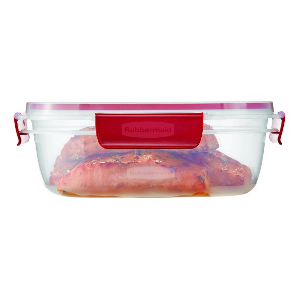 Rubbermaid Easy Find Lids Food Storage Container With Tabs, 2.1 L