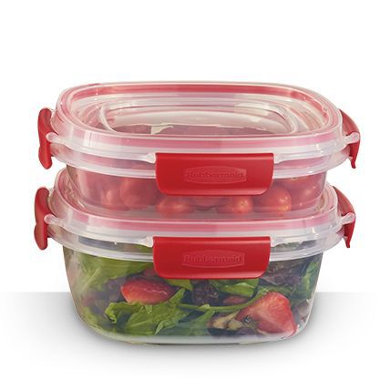 Rubbermaid Easy Find Lids Food Storage Container With Tabs, 709 ml - Whole and All