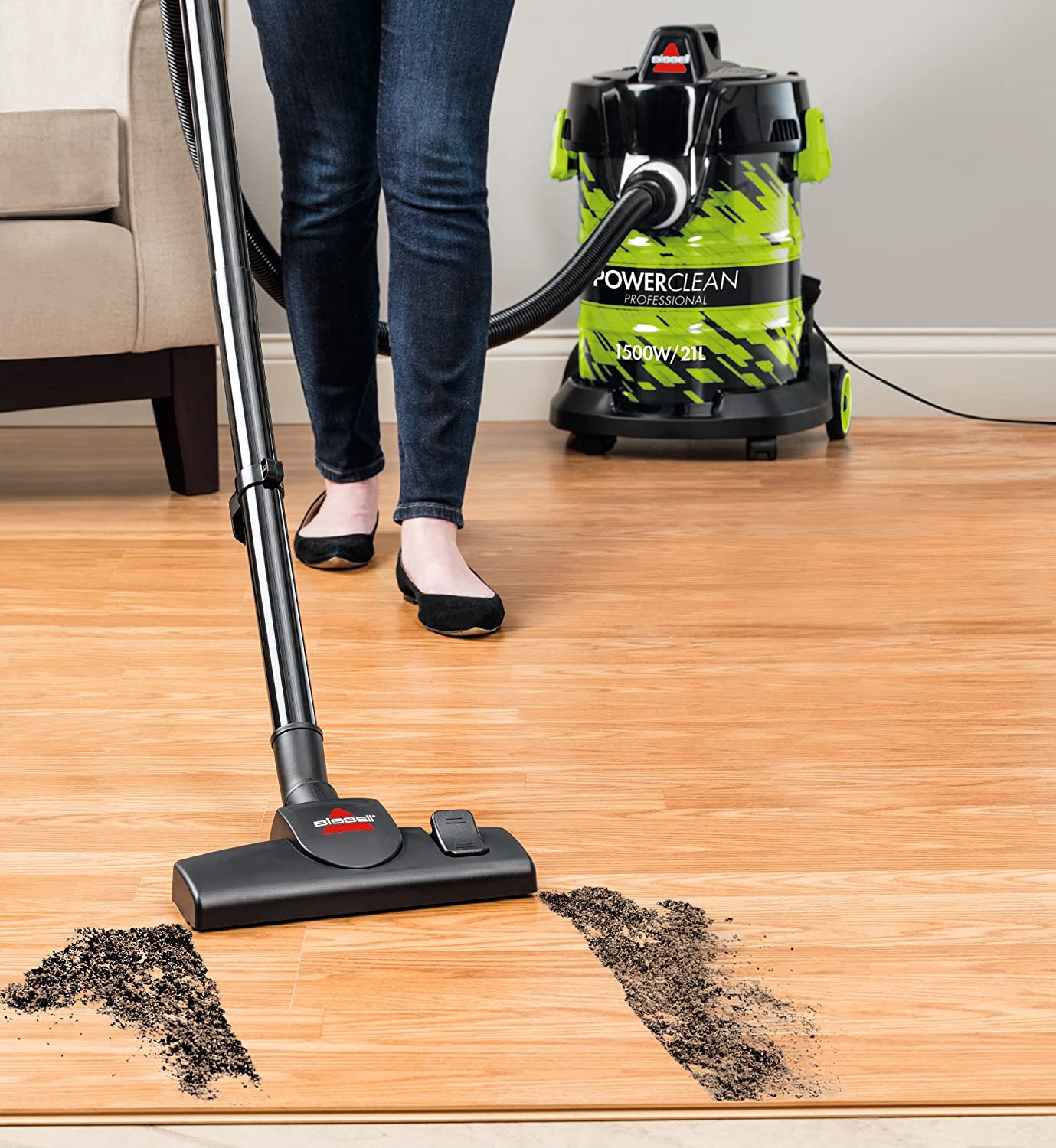 Bissell Premium Power Clean Professional Wet & Dry Canister Vacuum Cleaner
