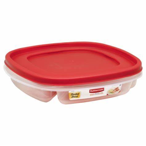 Rubbermaid EasyFindLids Divided Food Storage Container, 1.1 L - Whole and All
