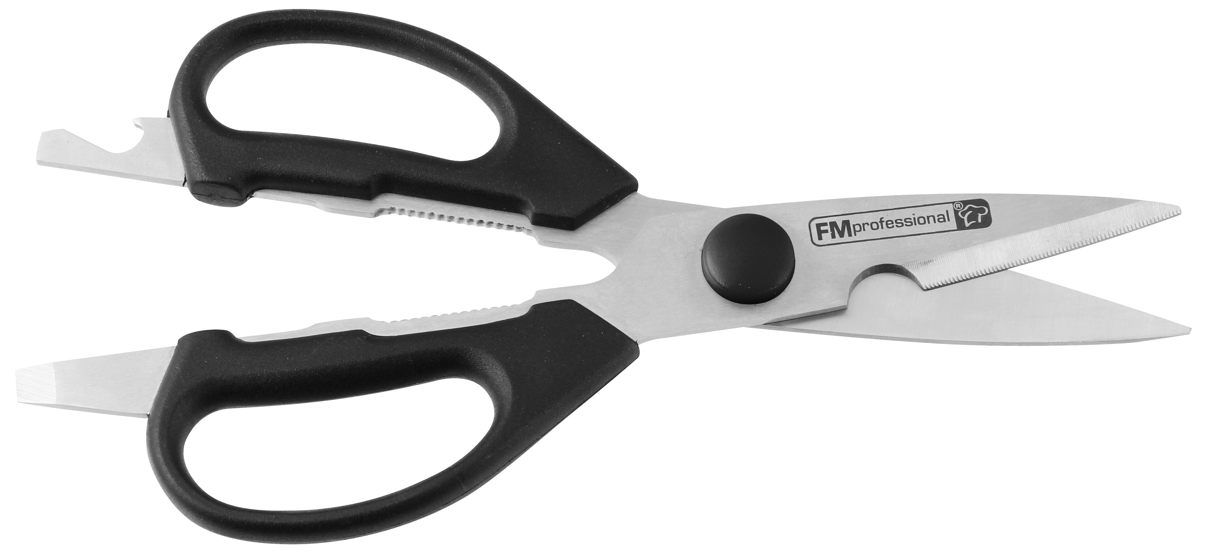 FMprofessional Universal Scissors With Cap Lifter And Bottle And Glass Opener