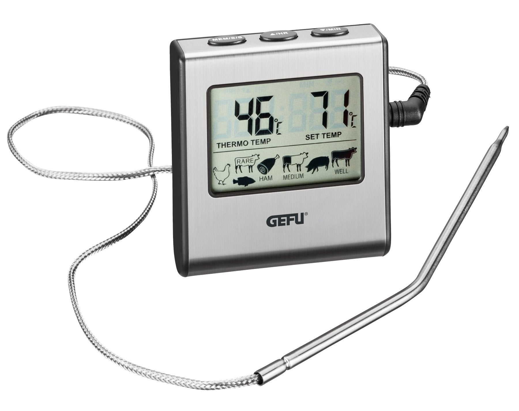 GEFU Digital Meat Thermometer Tempere - Whole and All