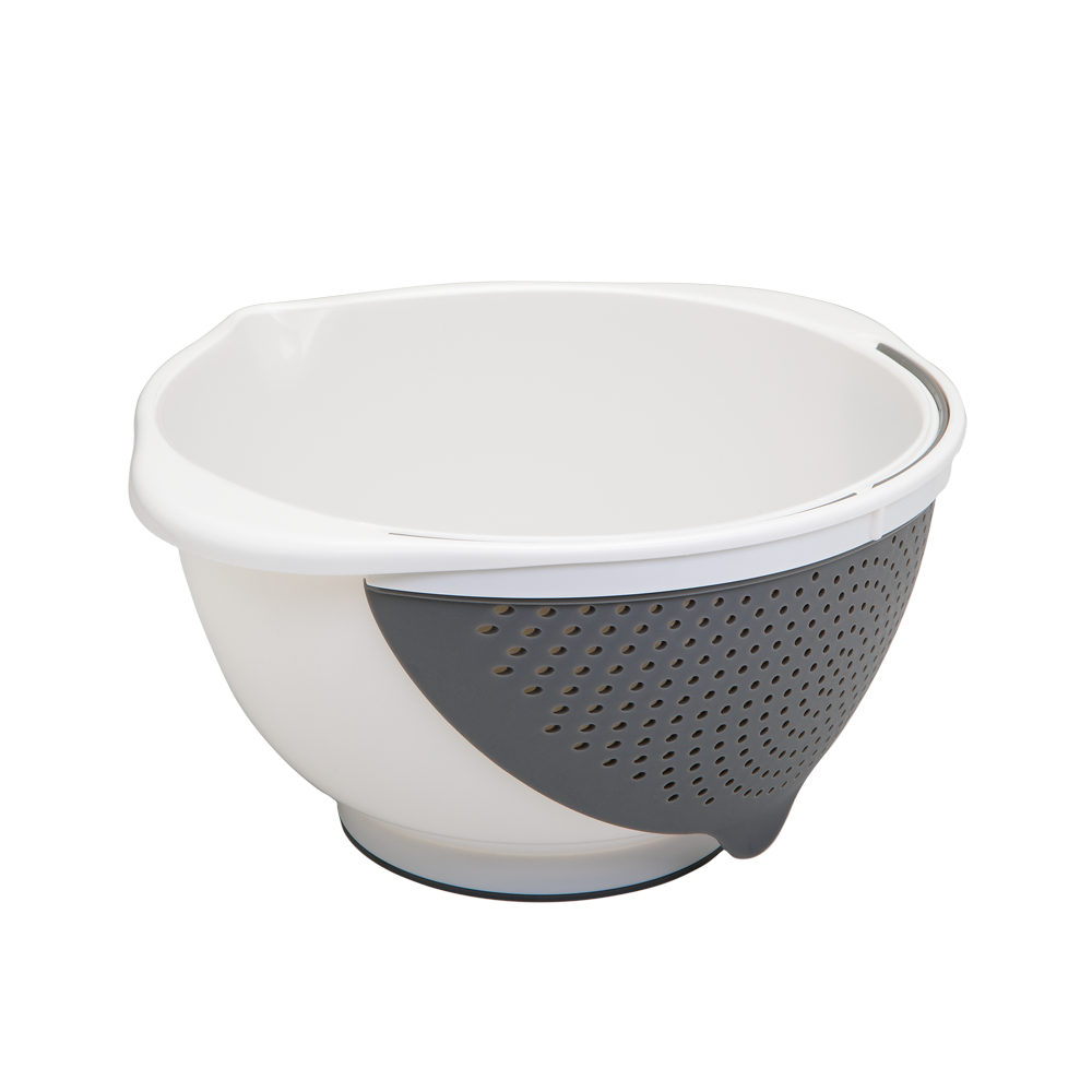 Metaltex Plastic 2 In 1 Bowl & Removable Colander, 25X14 Cm