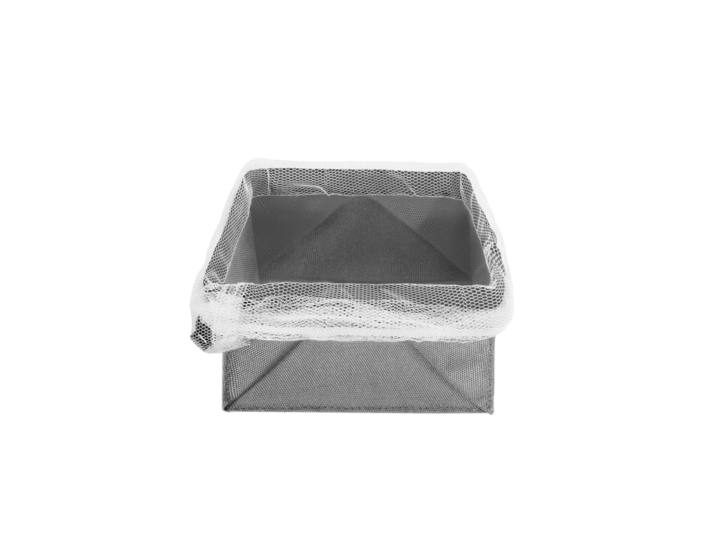 سلة التخزين المنعش من ميتالتكس بوليستر ، 12 × 12 سم