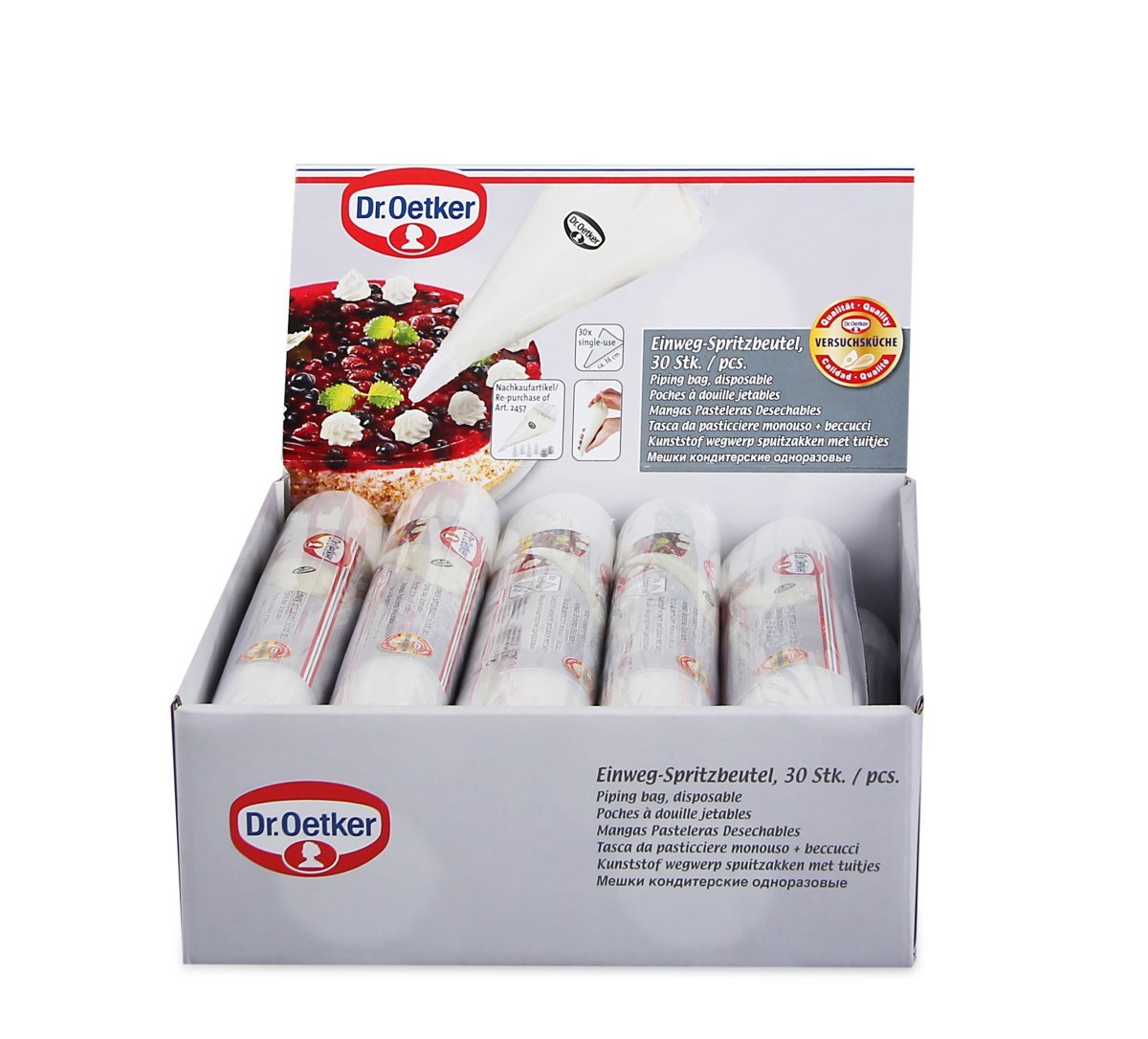 Dr.Oetker "Classic" Tear Off Piping Bag, 30X Single-Use, 35 Cm