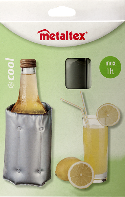 مبرد زجاجات بلاستيك للجسم من ميتالتكس ، 39 × 20 × 2 سم