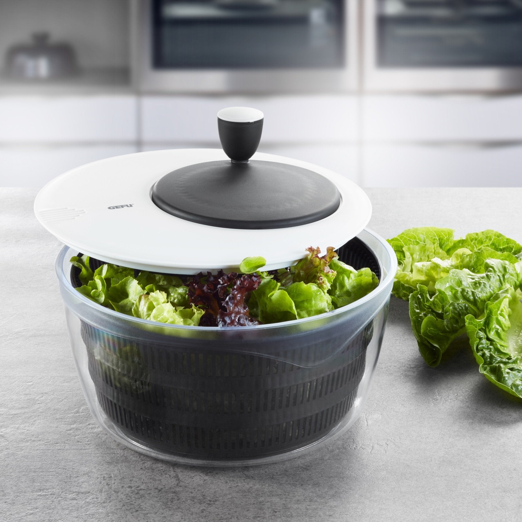 GEFU Salad Spinner Rotare - Whole and All