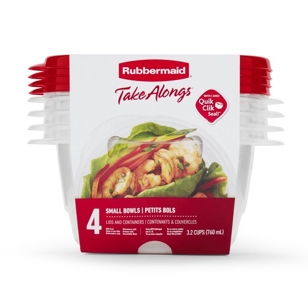Rubbermaid Take Alongs 1.6 Cup Twist & Seal Containers + Trays +