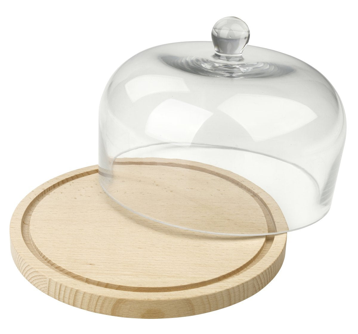 Fackelmann Cheese Board with Glass Cover