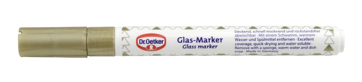 Dr.Oetker "Classic" Glass Marker Gold