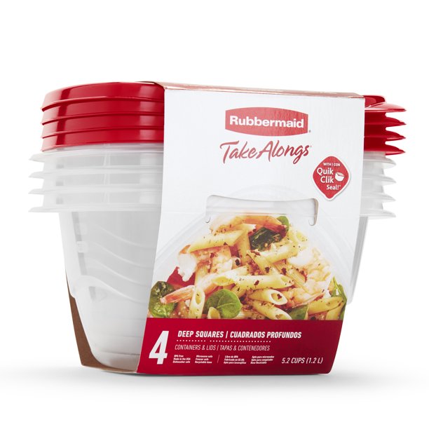Rubbermaid Take Alongs Twist & Seal Containers + Trays + Lids 1.6